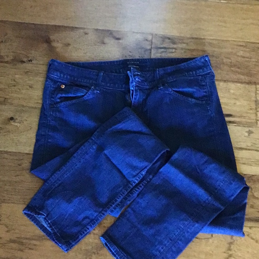 Hudson jeans with button back pocket detail